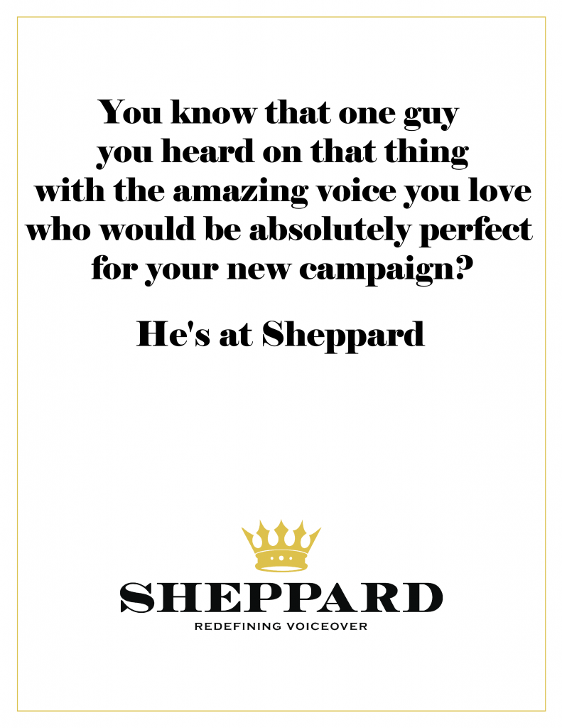 Sheppard Redefining Voiceover YouKnowThatGuy